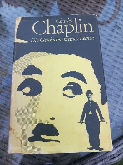 Hardback in German, Charles Chaplin bio, D18 post 8e