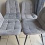 grey upholstered kitchen chairs Image 2