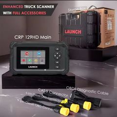 LAUNCH CRP129 HD 24v Heavy Duty Scanner Full System Diesel Truck Diagnostic Tool with 7 Resets DPF Oil Reset Injector Coding
