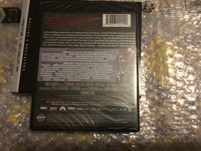 Silver Bullet 4K Collectors Edition Slipcover  Sealed Stephen King