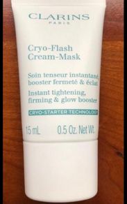 New Clarins Cryo-Flash Cream Mask, 15ml Travel Size