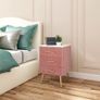 bedside locker pink - as new Image 3