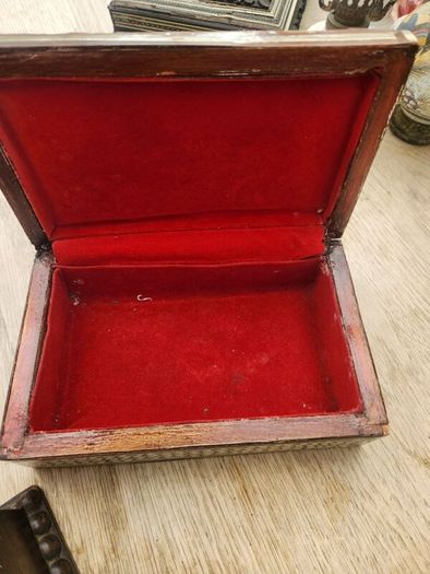 Superb boxes . mother of pearl ...brass . Epns. etc