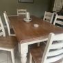 Solid Oak Table and Chairs Image 2