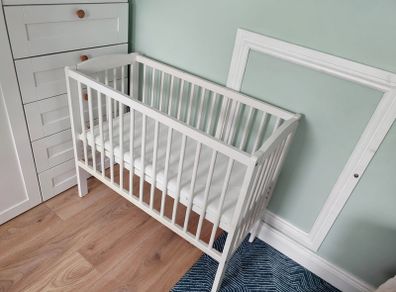 Small Baby Cot With Mattress | Excellent Condition