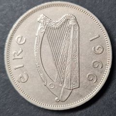 Ireland  1966 half crown coin