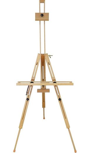 Wooden Easel/Tripod Artist Field Easel Portable - Beech Wood Studio Easel Foldable - Max Height up to 191cm - Drawing, Painting, Storefront (FREE POSTAGE)