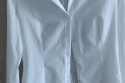 White shirt with buttons and zip fits 6 I small 10