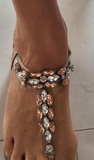 LIBRA jewelled sandals Sz 39 ( Fit 6-6.5 UK)