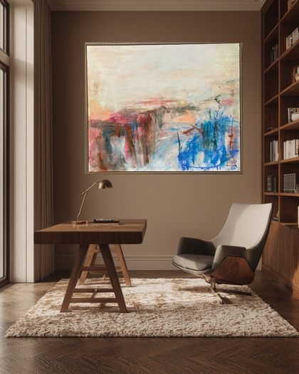 LARGE Framed Original Art Dublin Original abstract art original landscape Dublin  contemporary art