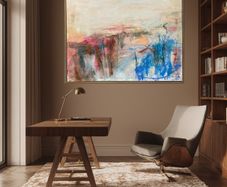 LARGE Framed Original Art Dublin Original abstract art original landscape Dublin  contemporary art