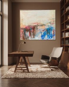 LARGE Framed Original Art Dublin Original abstract art original landscape Dublin  contemporary art
