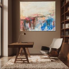 LARGE Framed Original Art Dublin Original abstract art original landscape Dublin  contemporary art