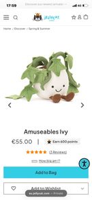 New JELLYCAT Amuseable Ivy