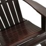 Garden Rocking Chair Wood Brown Image 4