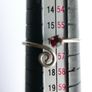 Unisex Adjustable Garnet Ring, 925 Sterling Silver Wrap Ring, Spiral Thumb Ring, Snake Toe Ring (adjustable size) 0,9g Image 7