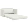 Folding Sofa Bed White 124 x 71 x 78 cm Faux Leather Image 6