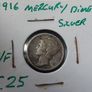 1916 mercury silver dime Image 3