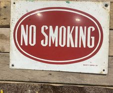 enamel sign