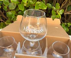 6 Brandy Glasses.