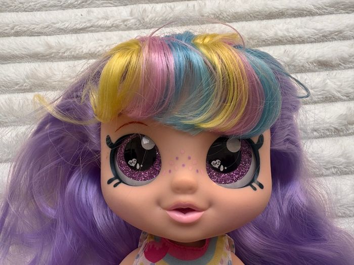 Kindi Kids Snack Time Friends Rainbow Kate Doll approx. 25 cm. Used Please see photos