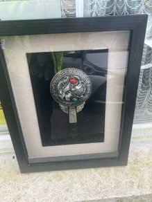 chinese silver mirror framed free postage