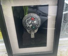 chinese silver mirror framed free postage