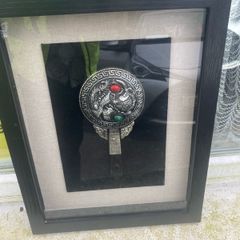 chinese silver mirror framed free postage
