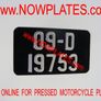Motorcycle Plates Pressed, Bike Plates,Vintage Plates Image 3