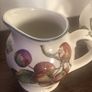 Staffordshire milk jug and lidded sugar bowl Autumn Fayre Image 2