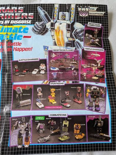 vintage transformers figure poster