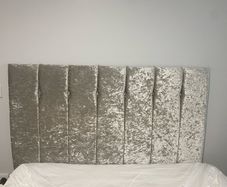 Tall velvet bed headboard 31inch height