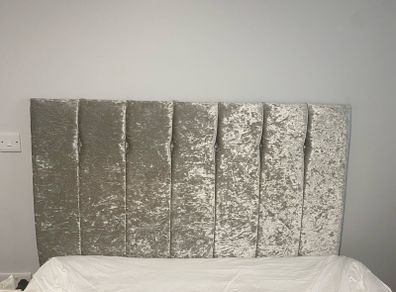 Tall velvet bed headboard 31inch height