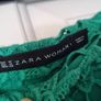 Zara Applique Green Skirt Image 4