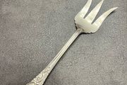 Antique UK hallmark Solid sterling silver serving fork 1900