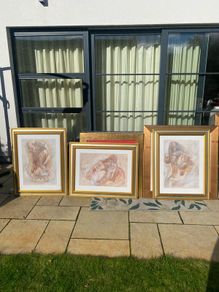 Selection of framed prints and paintings