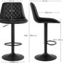Bar Stools Set of 2 Height Adjustable - Free Delivery Nationwide Image 3