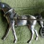Vintage Hand Made Large Silver Plated Cutajar Works, Malta, Horse and Carriage Image 5