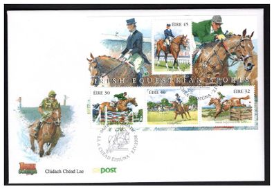 1998 Ireland Equestrian Sports Commemorative Stamps Miniature Sheet An Post First Day Cover (FDC)