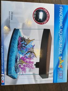 Fish R Fun Panoramic Aquarium 20L with LED Lighting (Excellent Condition)