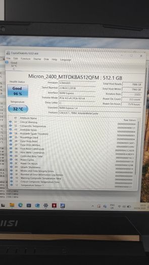 Msi Katana 15 B12vfk I5-12450h , Rtx 4060 , 16gb , 512gb
