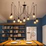 10 Lights Spider Lights Pendant Light Multiple Bulb Sockets Ceiling Lighting Party DIY Pendant Lamp for Bedroom Cafe Hall Bar Image 2