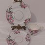 Fabulous Vintage Rare Patterned Royal Stafford Bone China Hand-Painted and Hand-Gilded Trio in a Stunning Pink Hibiscus Pattern, Pattern number 8239, Mint/Cabinet Condition Image 7