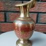 Antique Indian Etched Brass Vases Image 4