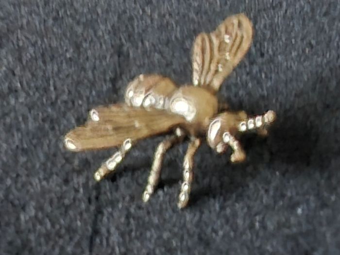 3 brass bees. Solid brass.