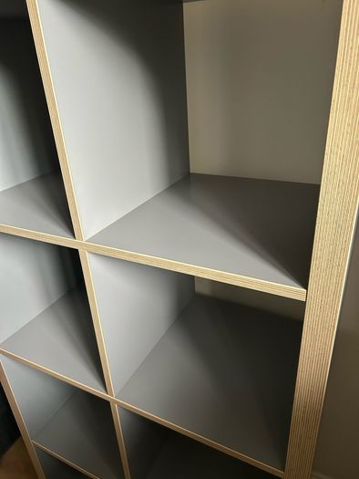 Grey IKEA Kallax Unit