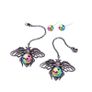 Fly Bee Insect Statement Drop Dangle Shoulder Earrings Image 2