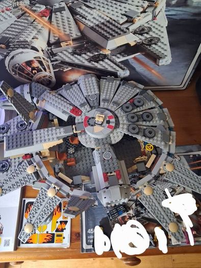 Lego star wars 4504 Millennium Falcon Original Trilogy Edition box +75414 force burn speeder