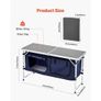 Camping Kitchen Table, Folding Outdoor Cooking Table, 3 Adjustable Height, Aluminum Lightweight Portable Cook Station Image 2