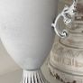 ShabbyChic Decor Greenery in an Urn and velvet ribbon Image 2